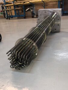 120KW 415V 1200mm IMMERSED DN250 10NB PN16 PN16 Flanged Immersion Heater