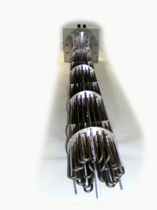 FLANGED & BAFFLED IMMERSION HEATER END ON