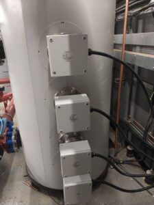 36KW 240/415V FLANGE HEATER 800mm IMMERSED DN100 (4") PN16 FLANGE STACK