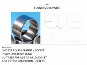 SS316 Weld boss