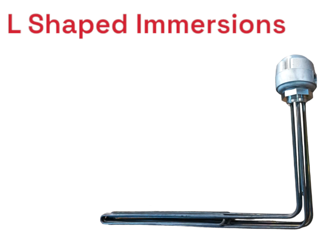 L Shaped Immersion Heater
