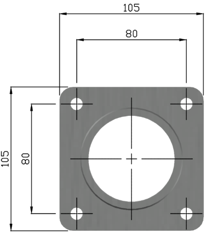 4 Bolt Flange Dimensions